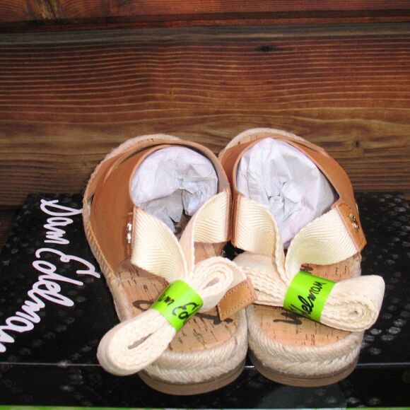 Sam Edelman Womens 7 Natural Tan Espadrille Sandals Shoes - Picture 4 of 8